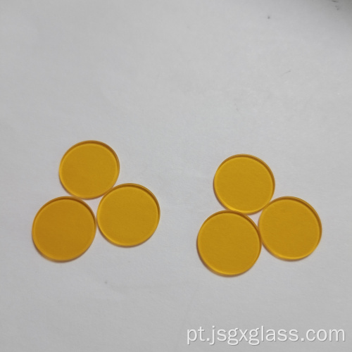 Vidro de filtro óptico laranja Longpass CB535